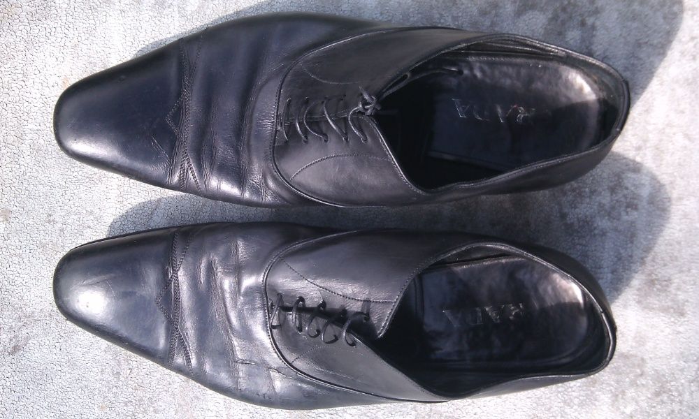 Туфли кожаные мужские Prada( Original) 11 1/2 б/у