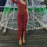 Vestido vermelho brilhante