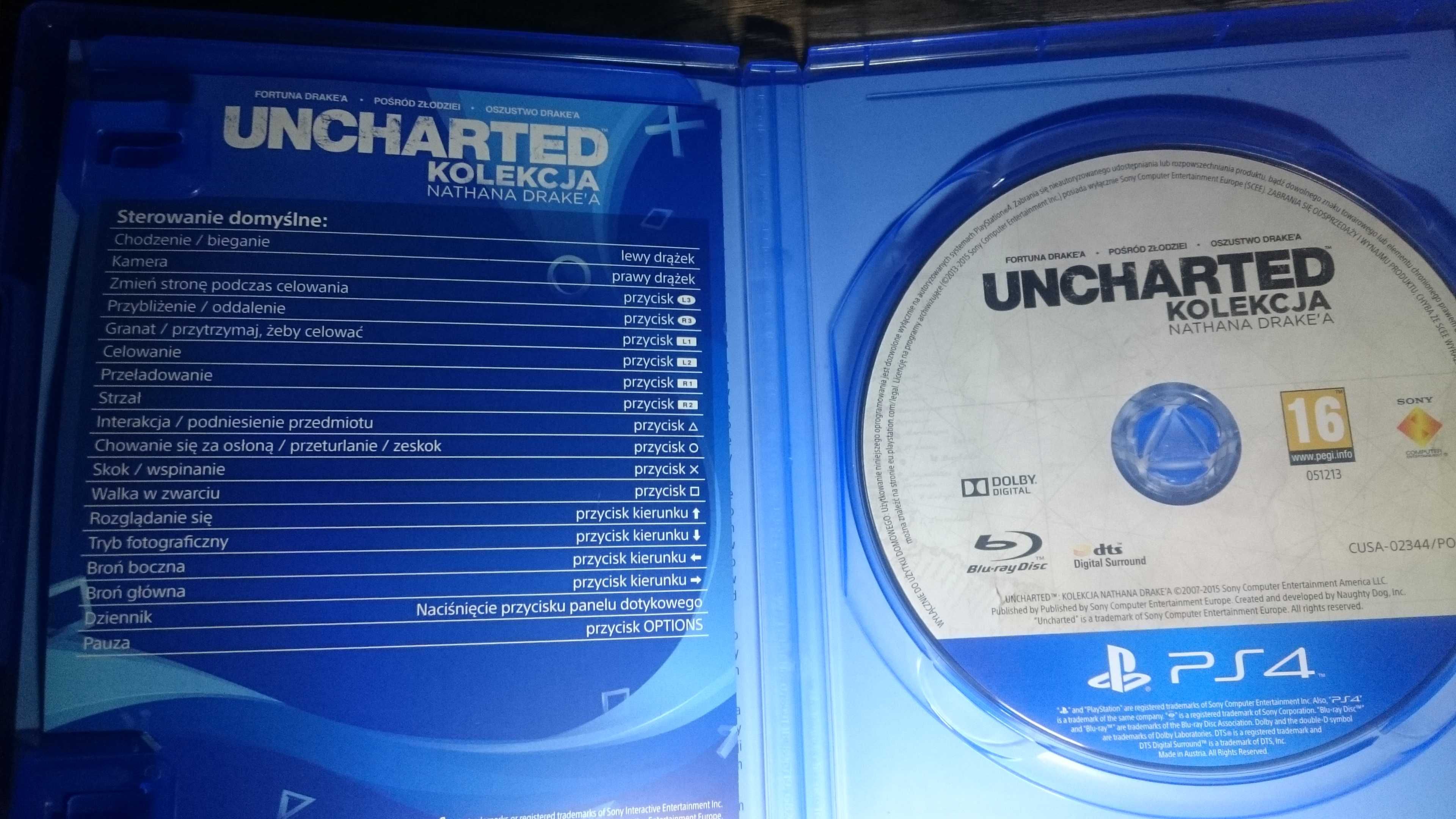 Uncharted kolekcja Nathana Drake'a 3 GRY ps4 playstation 4 assassins