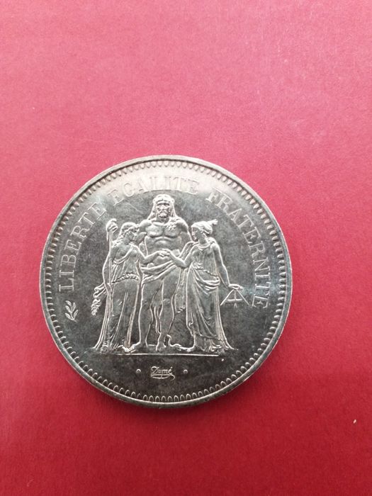 Moedas antigas em prata francesas