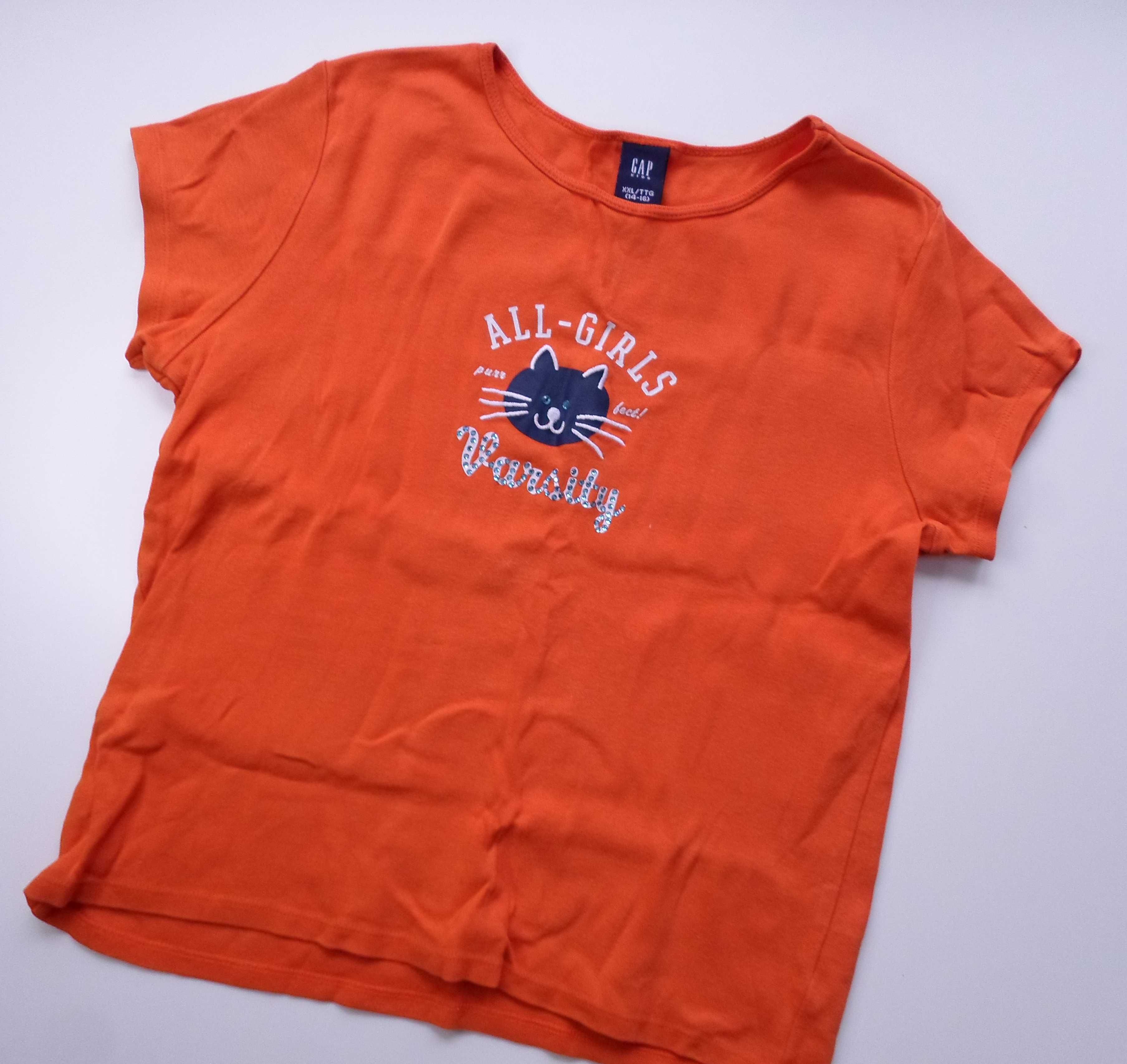 Bluzka t-shirt GAP Kids z kotkiem wiek 14-16