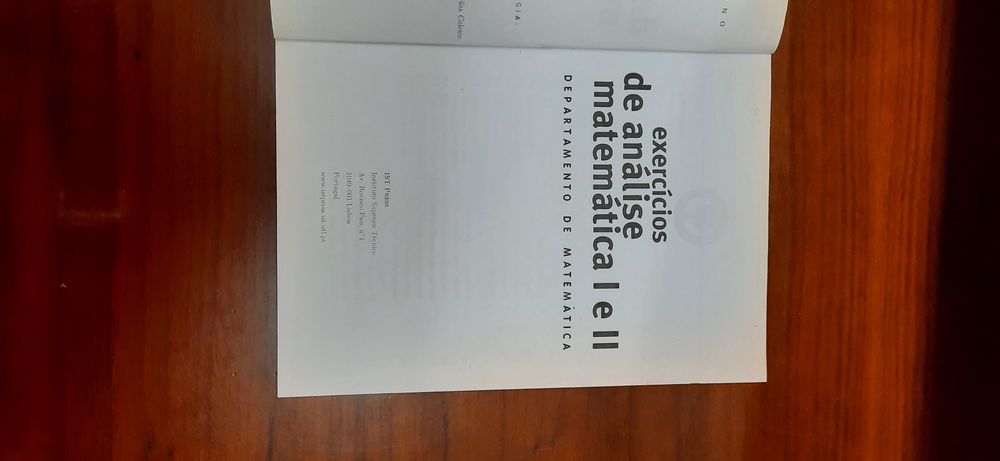 Exercícios de Análise Matemática I e II (instituto superior técnico)