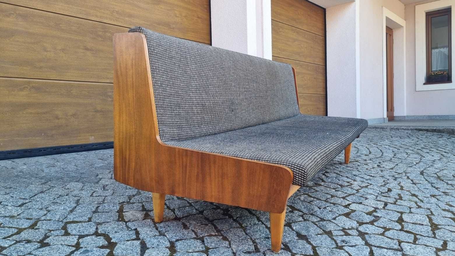 Dwustronna Czechosłowacka Sofa vintage design PRL