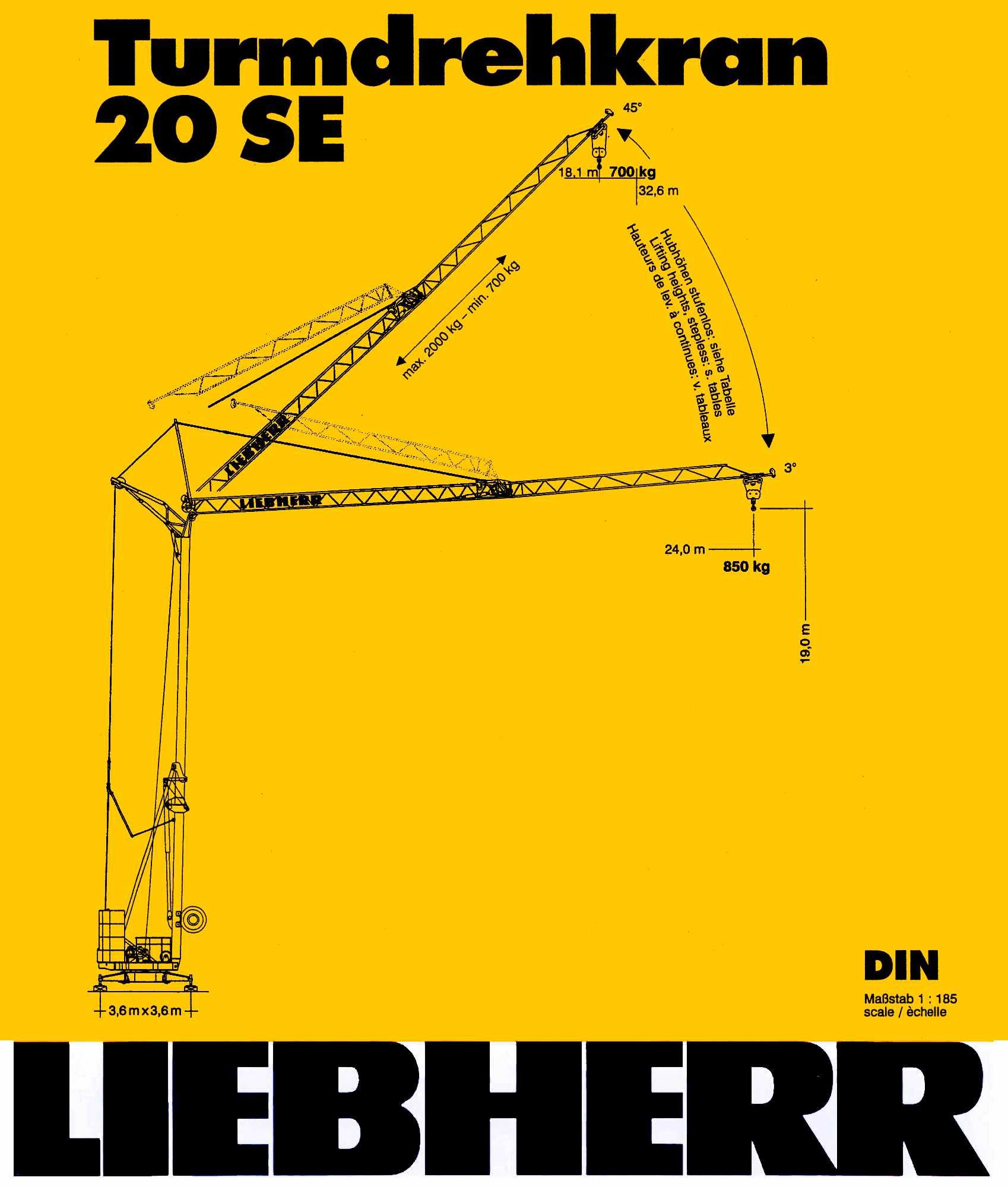 Баштовий кран Liebherr 20 SE