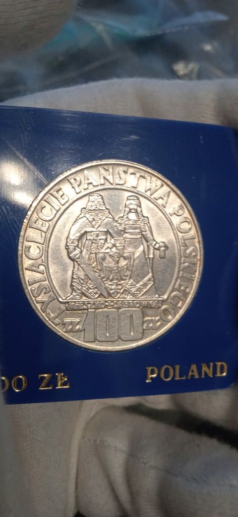 PRL 100 złotych Mieszko i Dąbrówka 1966 rok.