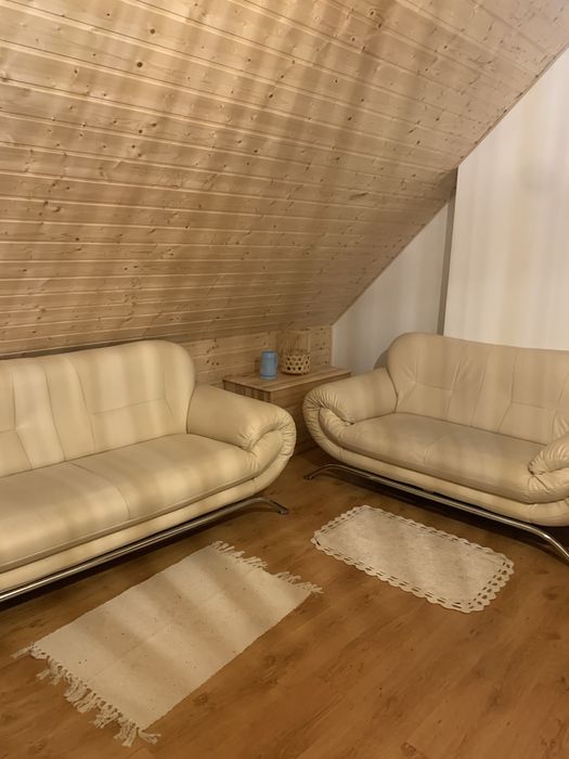 Sofy 2 i 3 eko skóra stan bardzo dobry