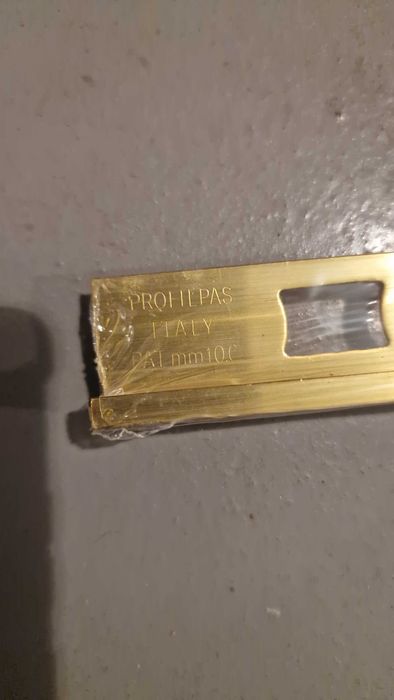 Profil Prostep Mosiądz naturalny 270 cm 2 szt.