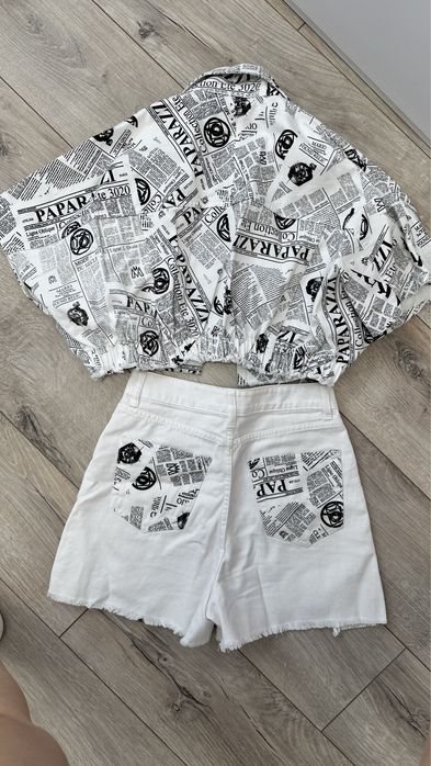 Джинсовий костюм шорти та піджак