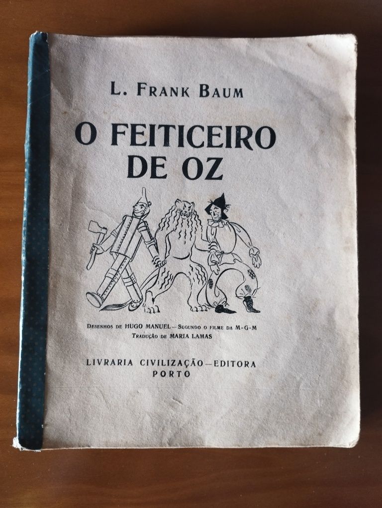 Primeira edição em português de feiticeiro de oz de 1946