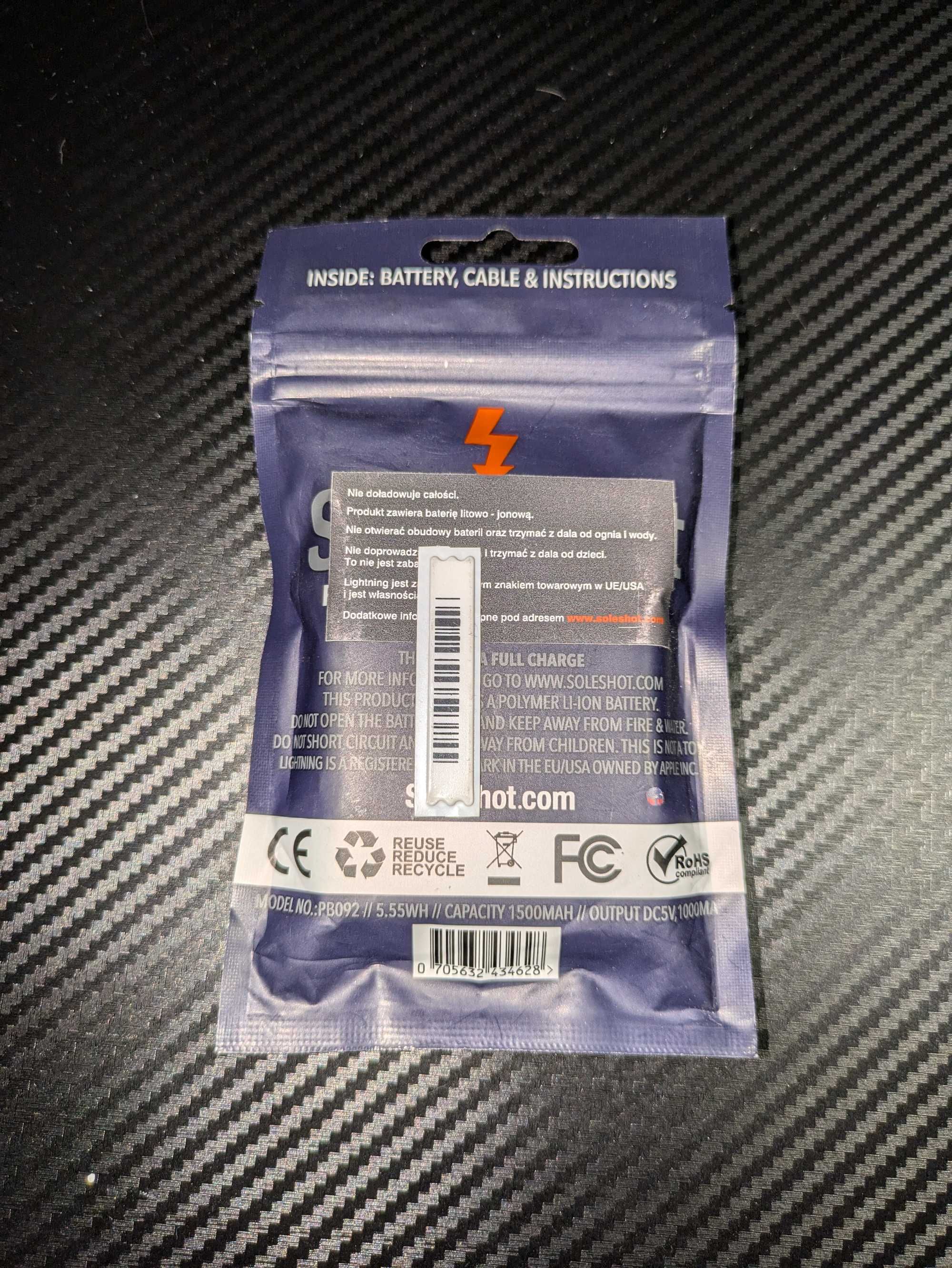 Powerbank Soleshot 1500mAh Niebieski