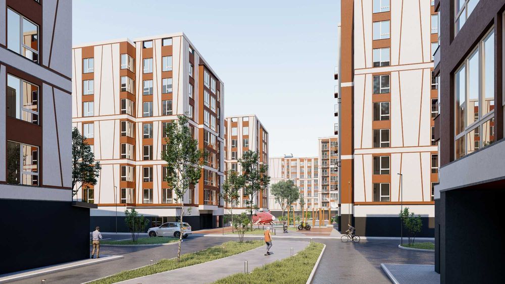 Однокімнатна квартира 38,2м з ФРАНЦУЗЬКИМ балконом Опришівська слобода