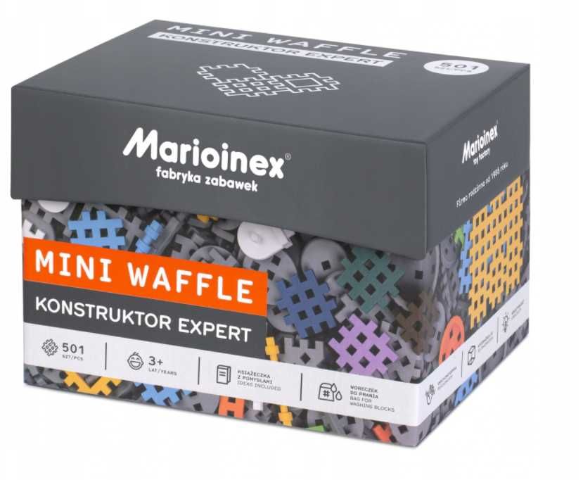 MARIOINEX klocki mini WAFLE EXPERT KONSTRUKTOR 501 elementów 904084