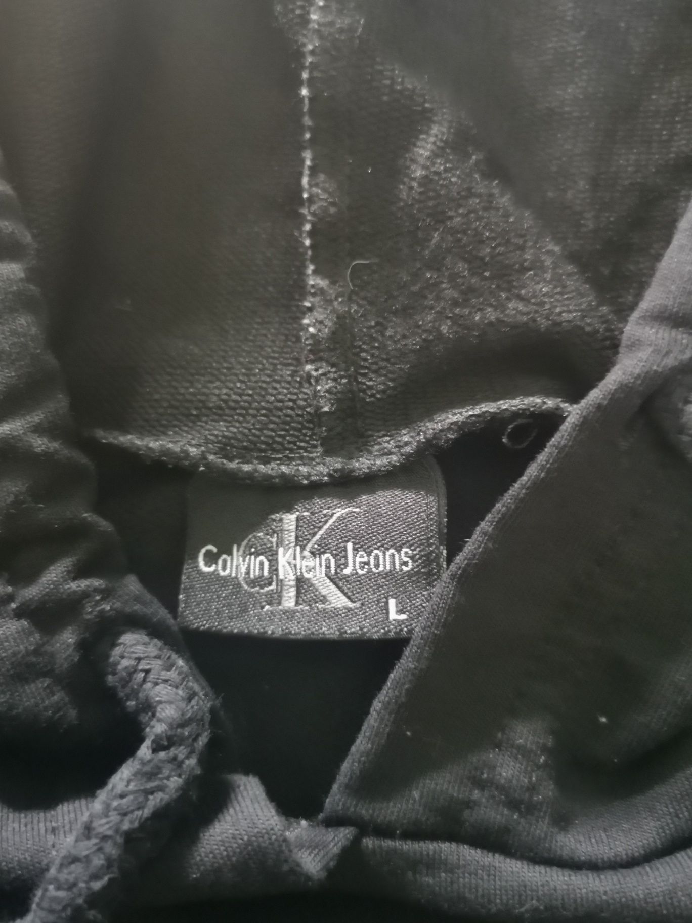 Krótka bluza z kapturem calvin klein