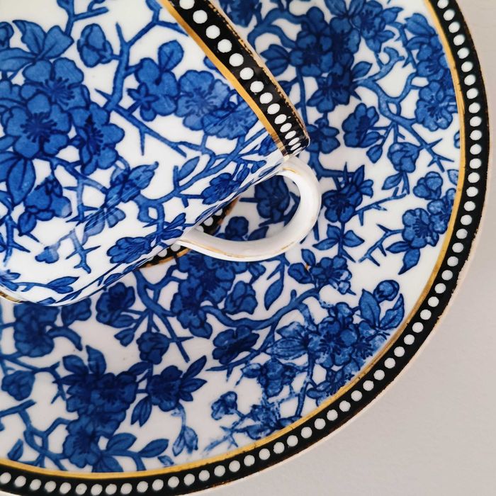 **WIELKA filiżanka porcelana stary COALPORT 1875_1881