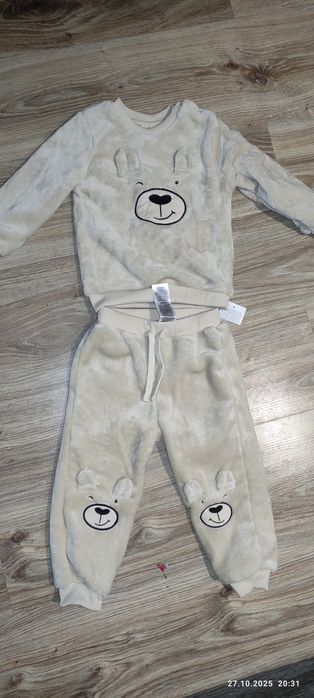 Pluszowy zestaw bluza i spodnie pluszowe misiu