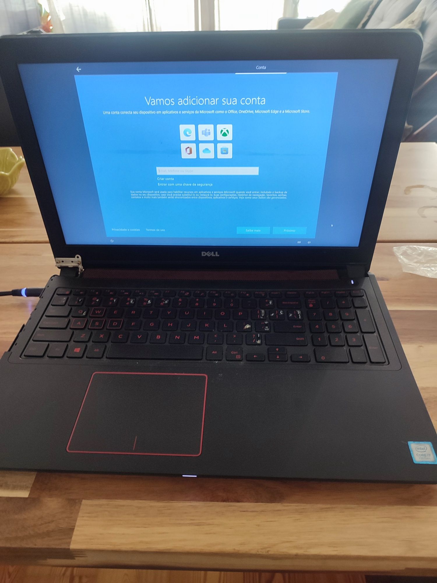 Portátil DELL Inspiron 15 7000 Intel quad core i7 8GB