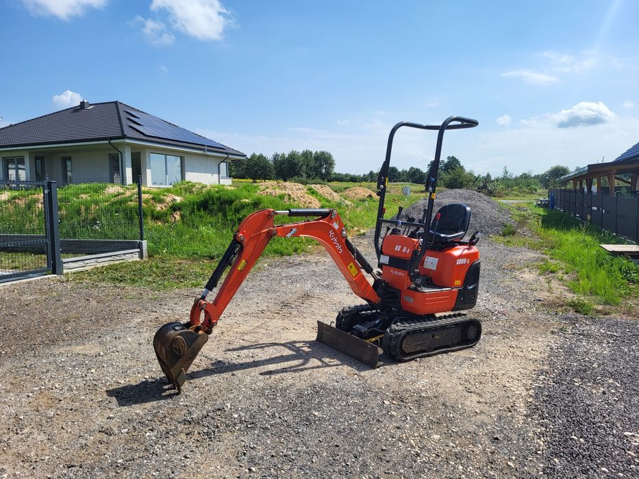 Mikro kubota K008-3 przepracowane 277 MTH Rok 2018.