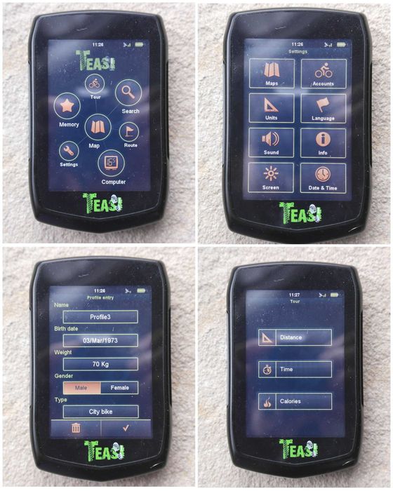 Вело компьютер Teasi One GPS, Трекер