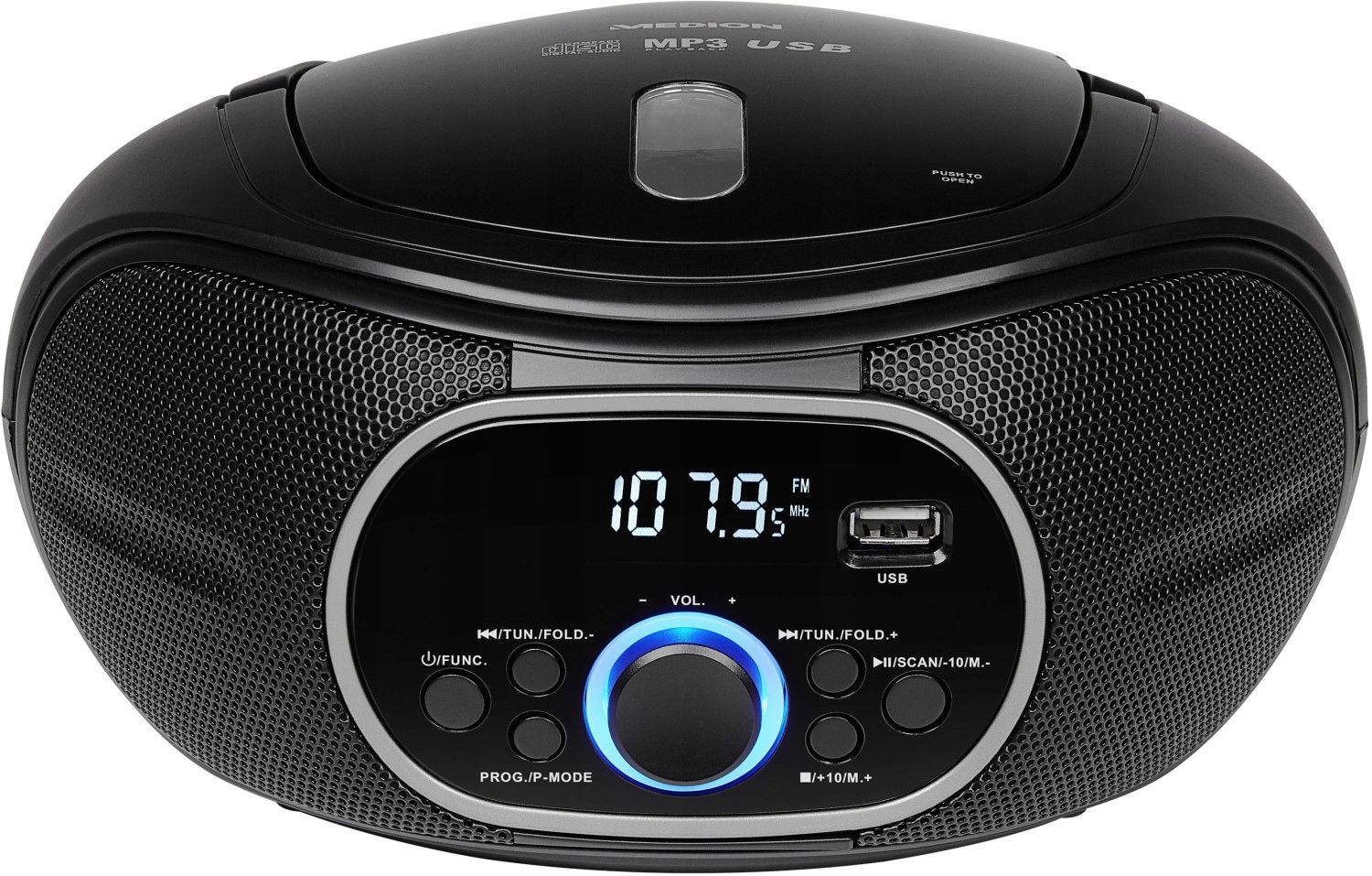 uszkodzony radio sieciowo-bateryjne fm medion e65711 wyświetlacz lcd