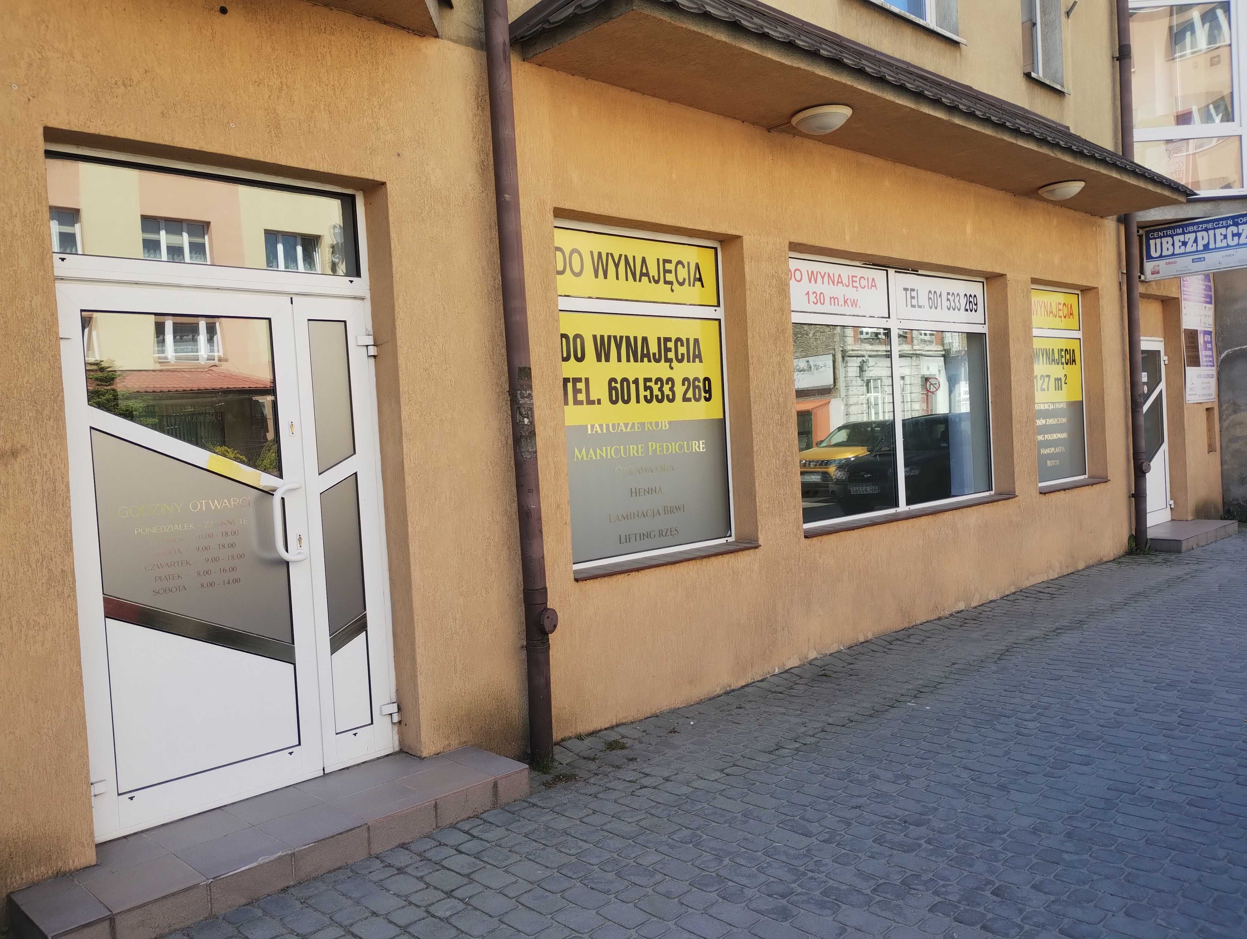 Wynajmę lokal użytkowy 127m2 możliwy podz.na 2lok. 60m2 Grunwaldzka 43