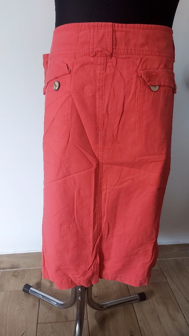 Spódnica jeans czerwona