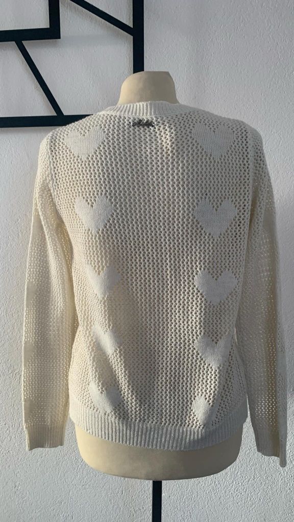 Mohito sweter rozmiar M, 38 na guziki ecru