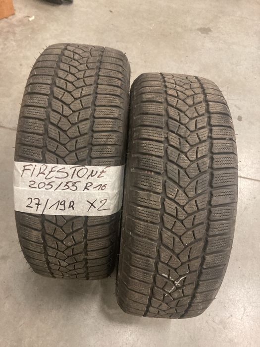 2x 205/55 r16 firestone winterhawk3