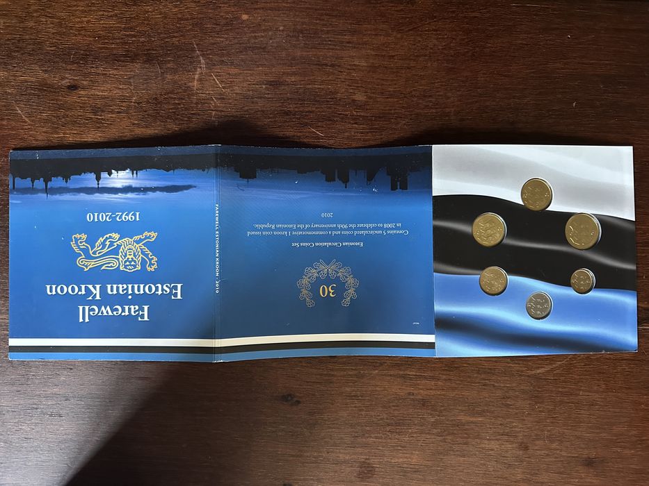 Moeda Coroa estoniana coleçao moedas farewell estonian kroon