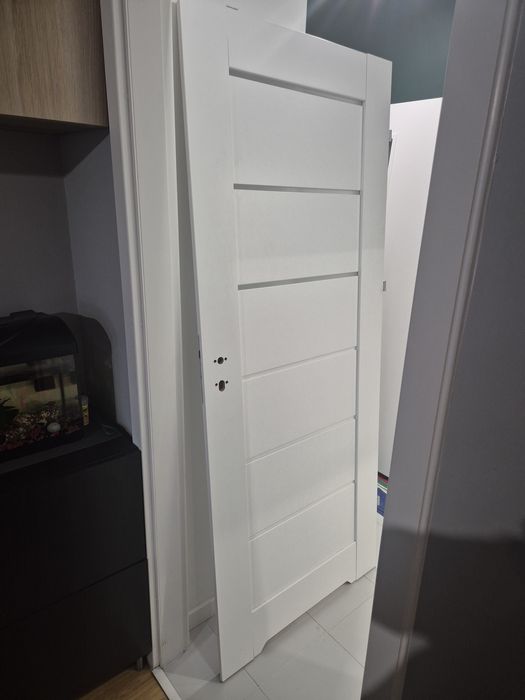 Drzwi łazienkowe białe Toreno castorama 80 cm prawe