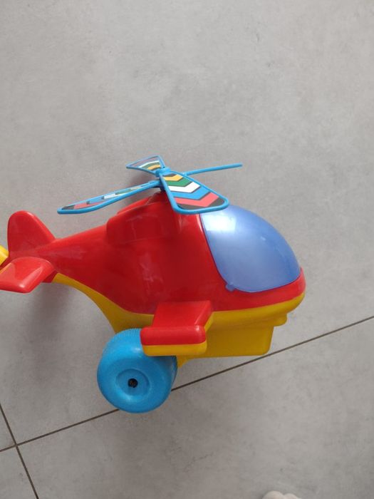 Duży helikopter chodzik pchacz jeździk pchanka