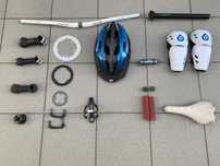 Lote de peças: Scott , FireEye , Avid , Shimano, Syncros, Bell, 661