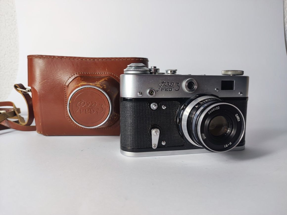Kolekcja starych aparatów Zorki Fed