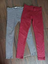 2 x legginsy H&M 134/140