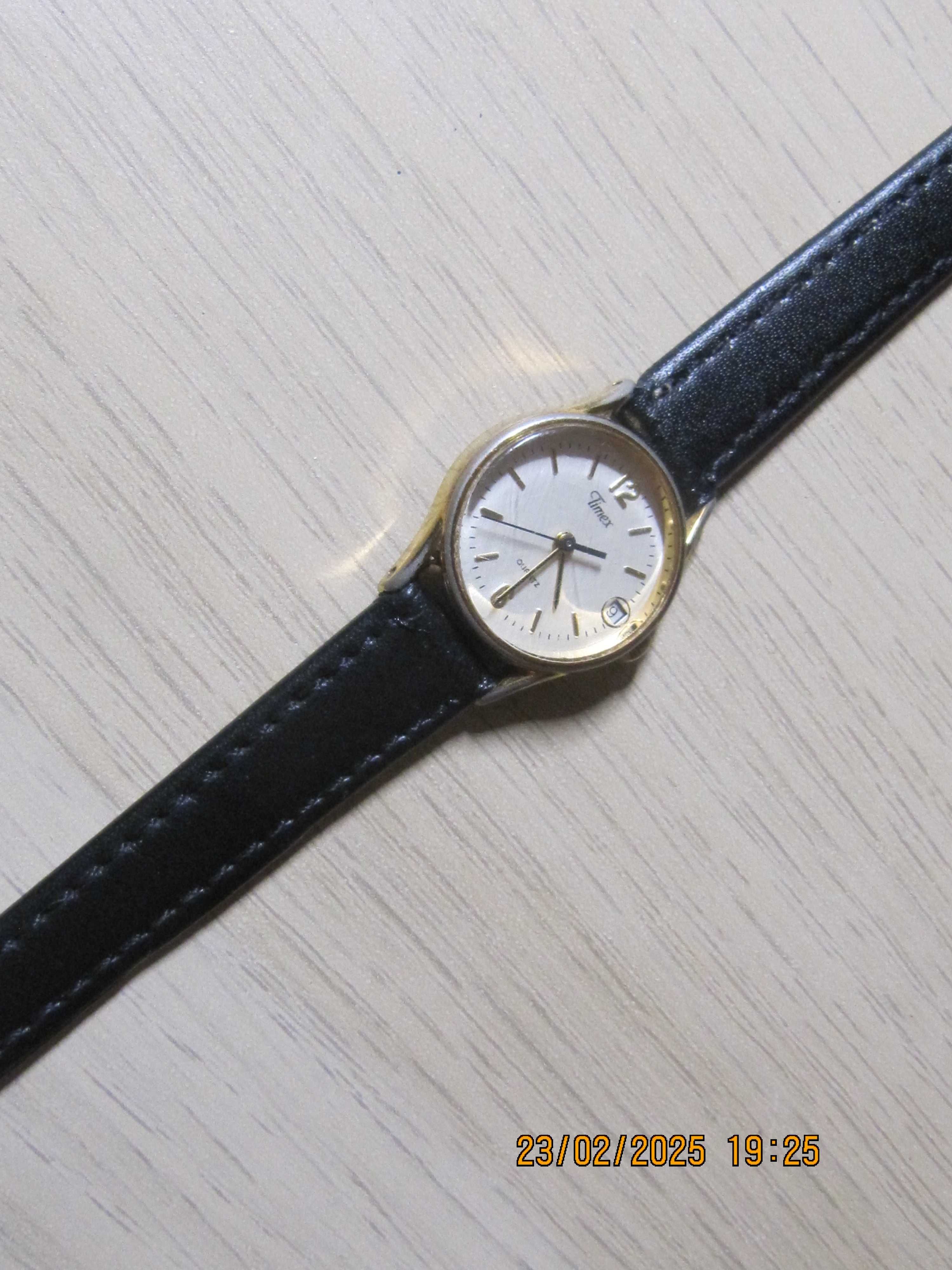 Timex oryginalny pozłacany zegarek damski