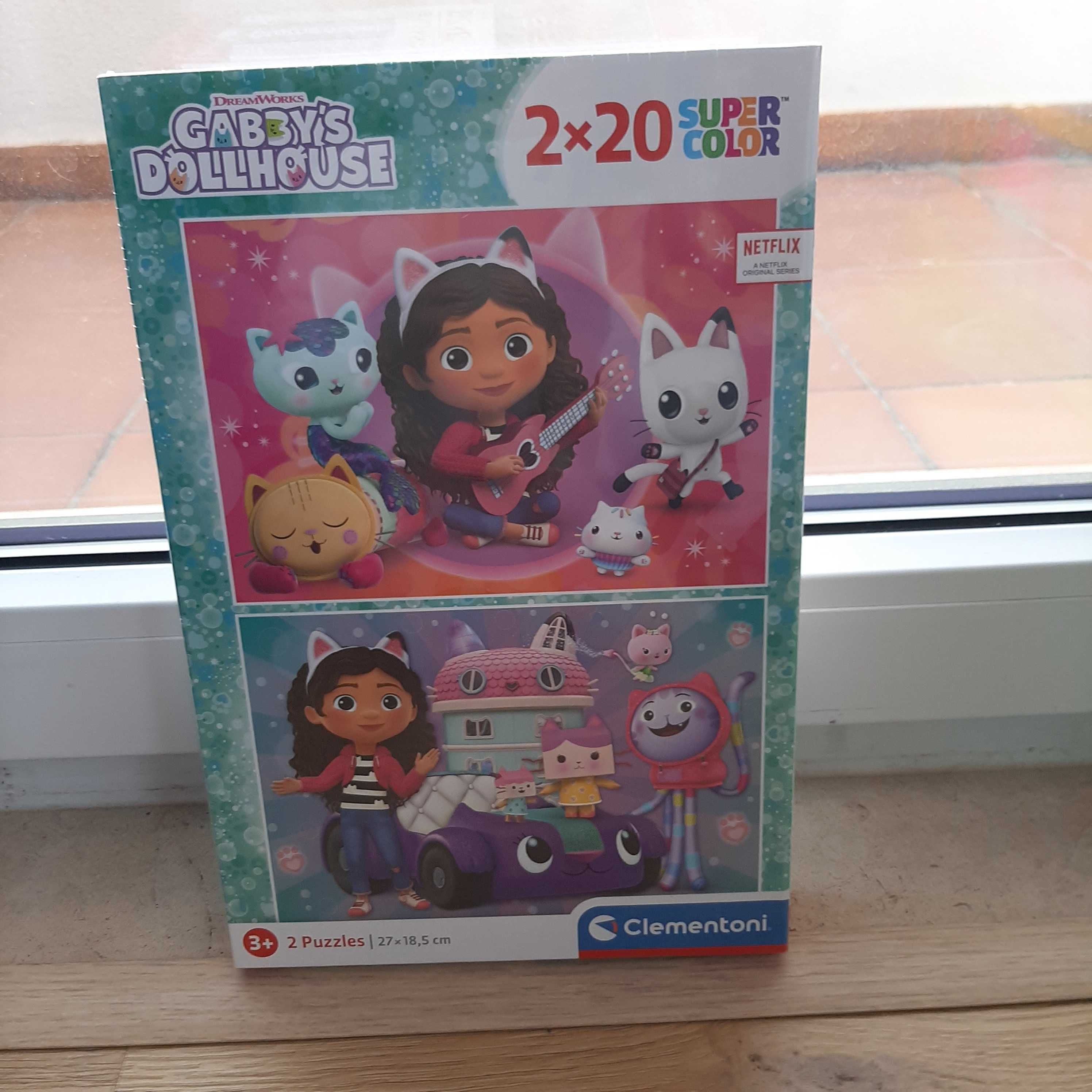 NOVO Puzzle Gabby's Dollhouse 2x20 Peças