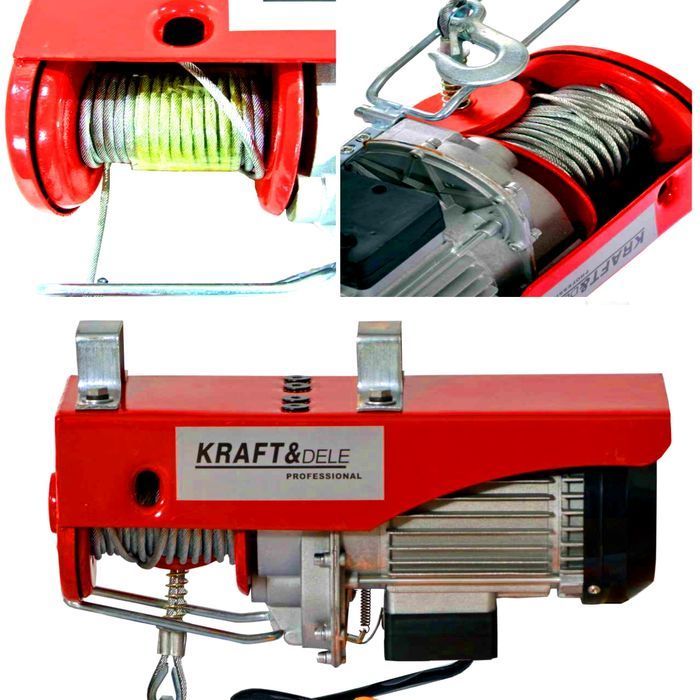Wciągarka Elektryczna Wyciągarka Linowa Budowlana 250Kg / 230V
