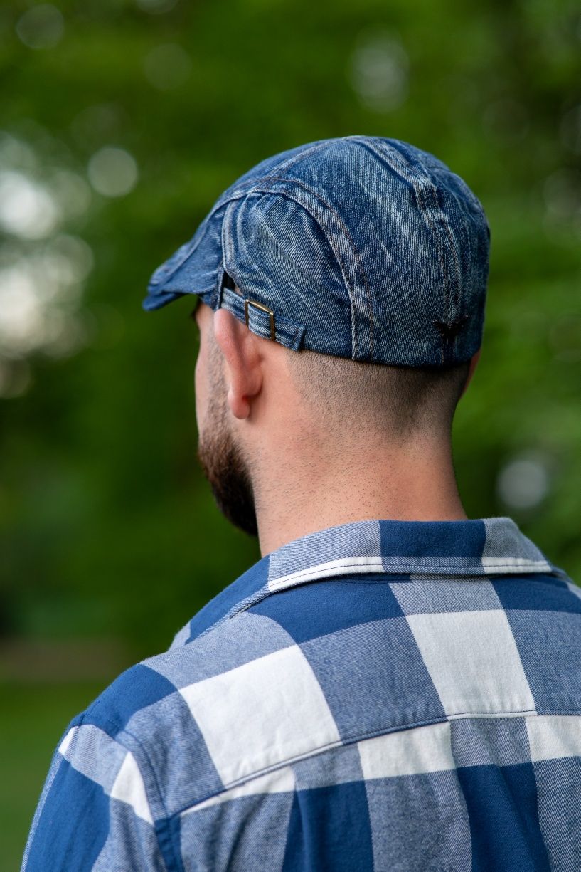 Czapka z daszkiem Casualowy Kaszkie Jeans  Dżinsowy