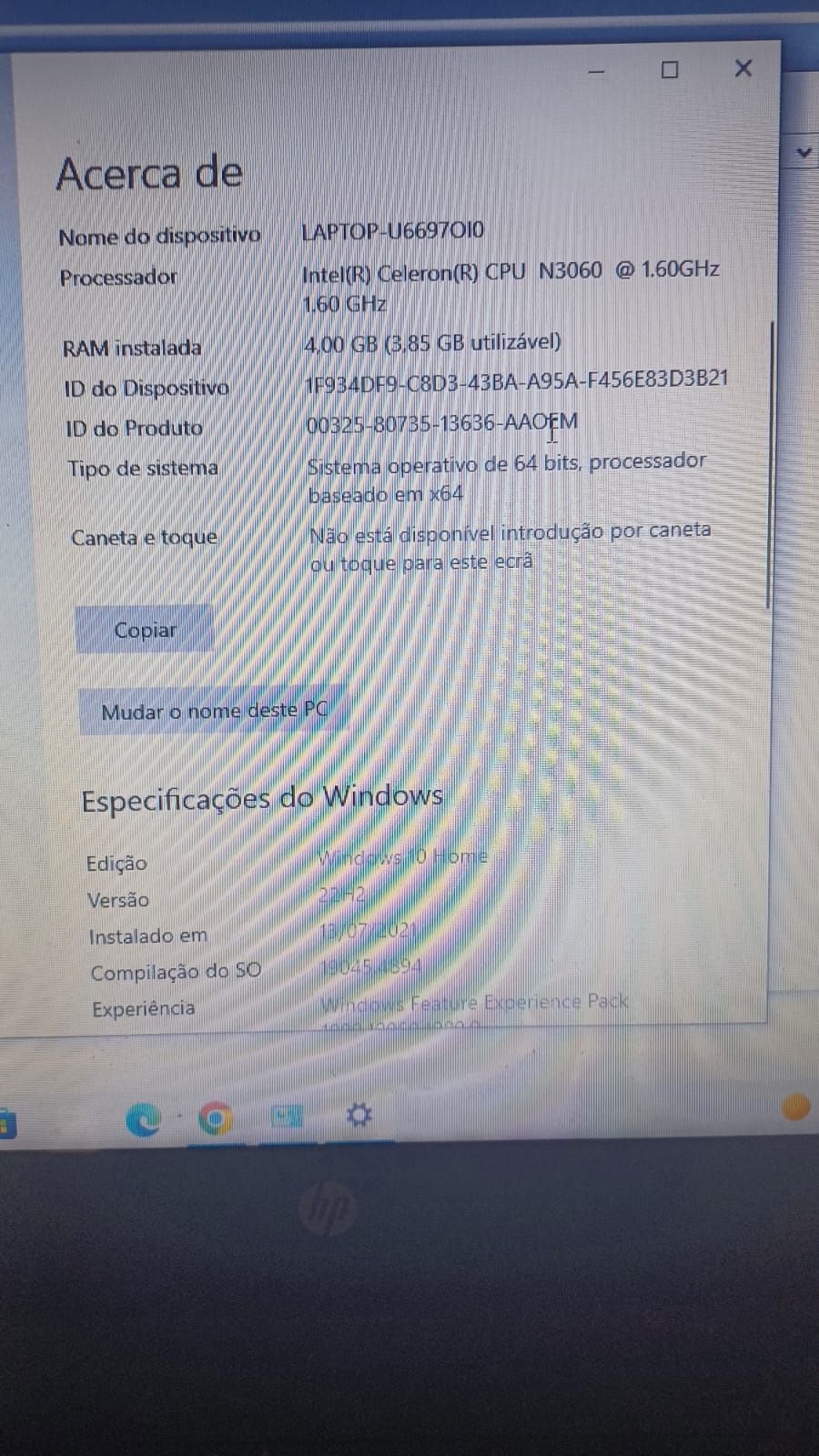 Computador portatil HP