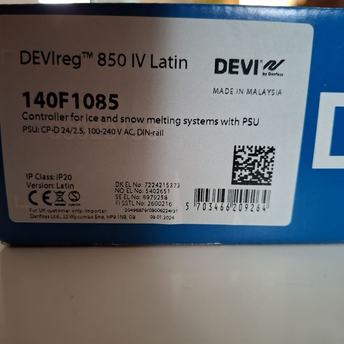 Termostat DEVIreg 850 IV 140F1085