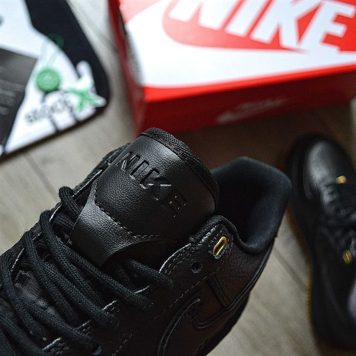 Мужские кроссовки Nike Air Force 1 Luxe "Black Gum" Размеры 40-45