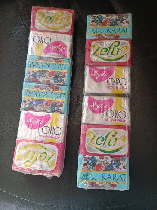 mydło PRL. 2 pakiety po 6 sztuk