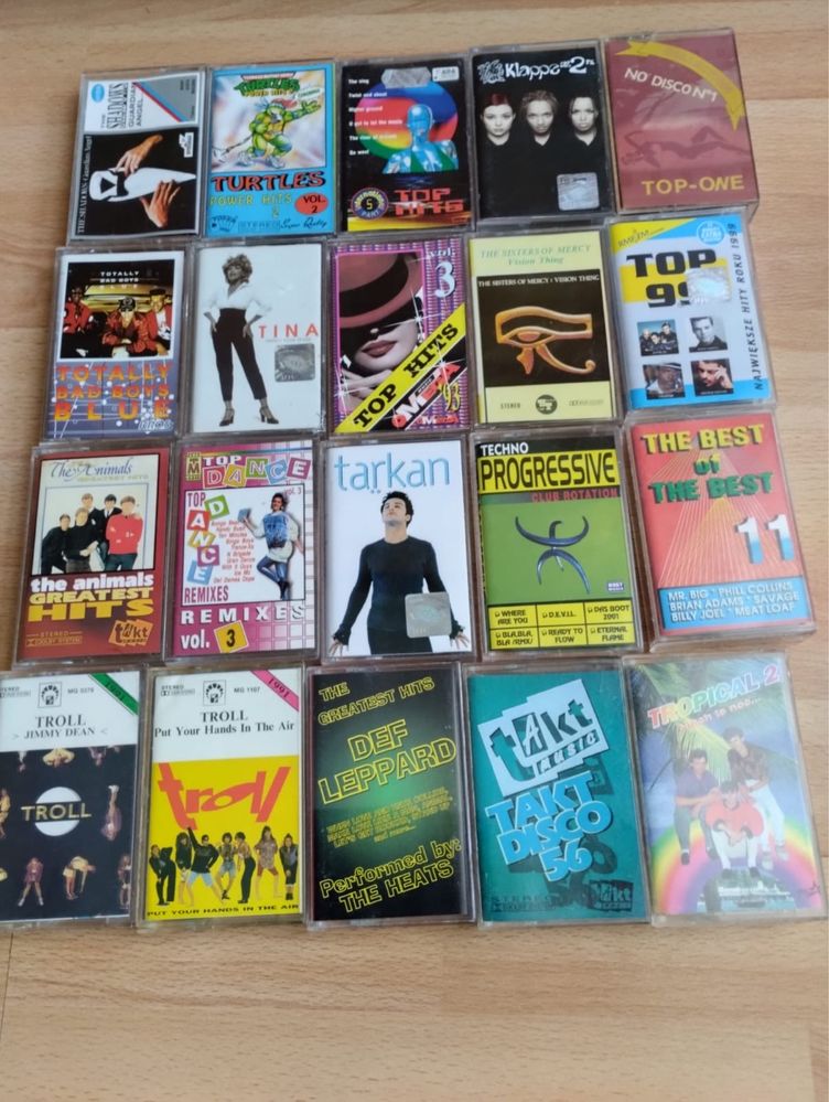 Kaseta Bad boys blue Shaza Takt disco metalika Zztop Sandra Rozette