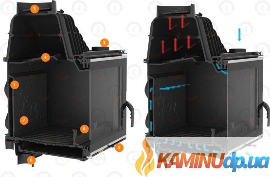 В наличии Каминная топка KAWMET W17 (12.3 kW) в наличии,купить камин