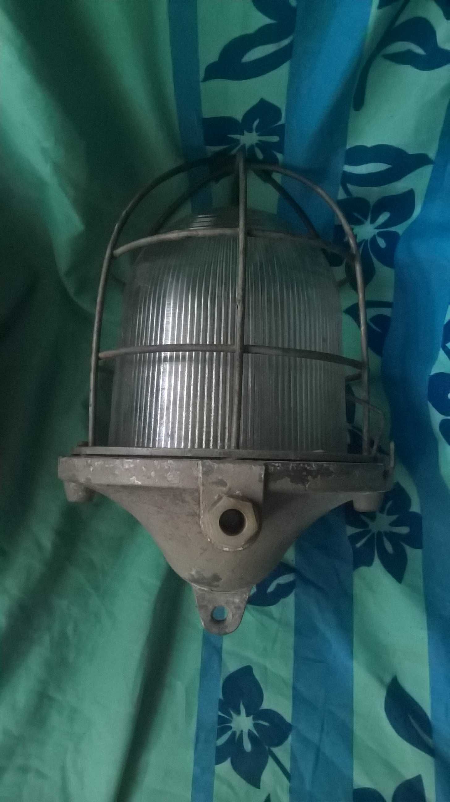 Polska Lampa Przemysłowa PRL ... do renowacji tanio