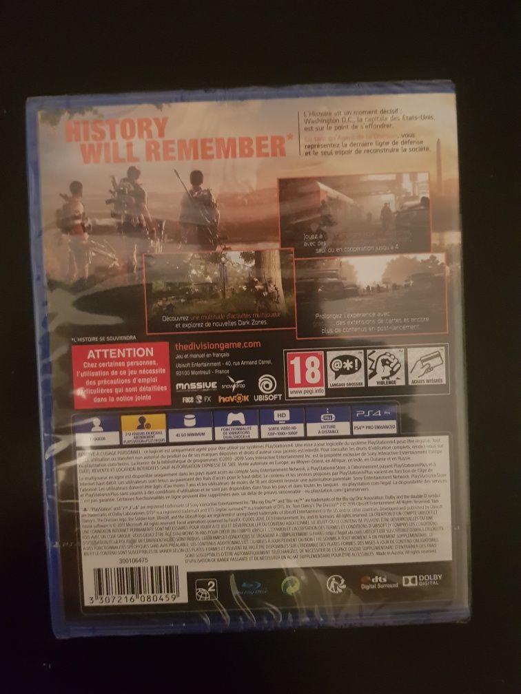 The Division 2 ps4 Nowa w folii