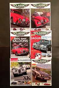 JAGUAR - 6 revistas - 5 Classic & Sports Car e 1 Topos & Clássicos