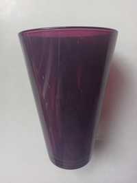 ciężki fioletowy wazon szkło