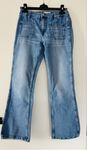 spodnie jeansowe Zara r.164 z uszkodzeniem