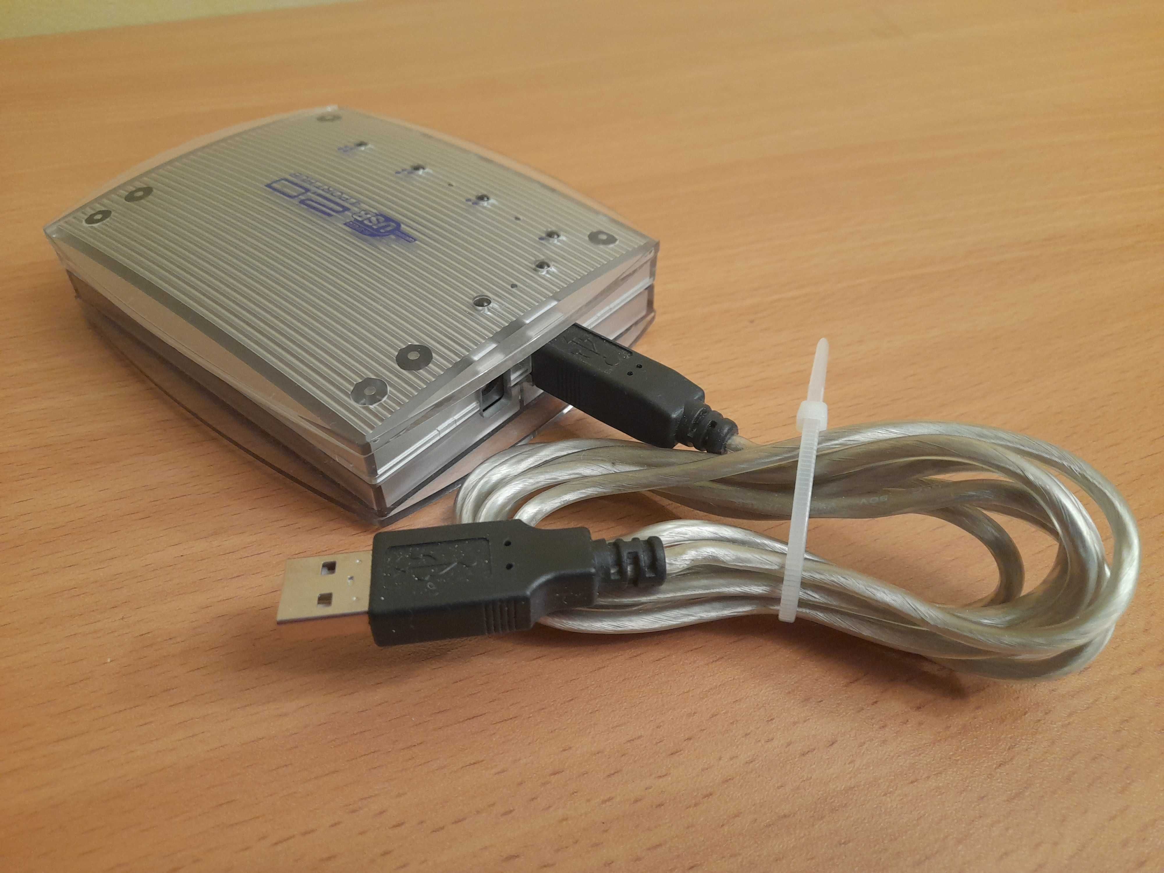 HUB USB, 4 porty, zasilacz, Thomson