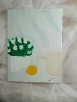 Przepiękny ręcznie malowany obraz martwej natury 40x30cm